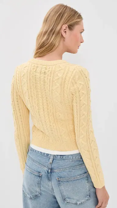 Denimist Riley Cardigan Washed Yellow M | Thumbnail 3