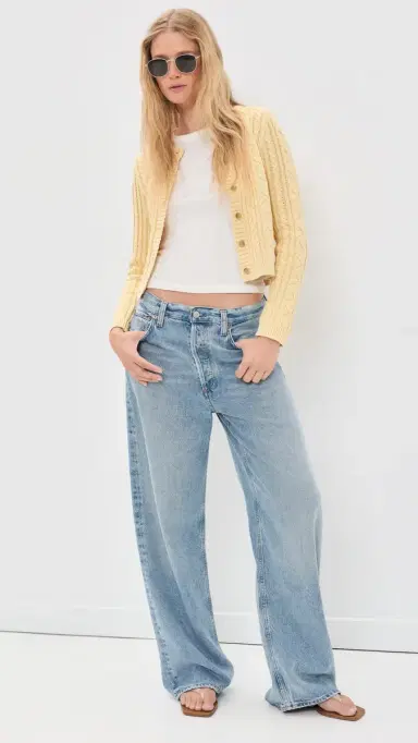 Denimist Riley Cardigan Washed Yellow M | Thumbnail 5
