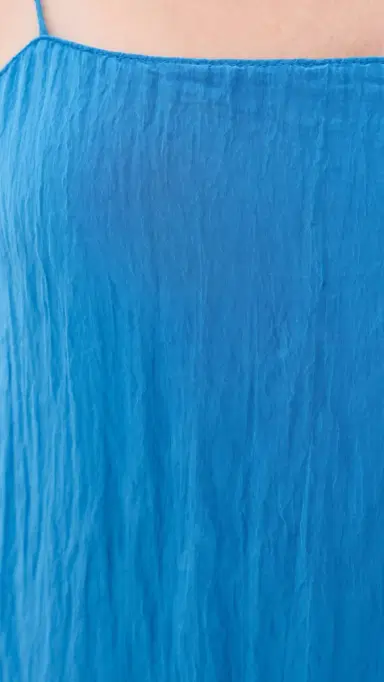 Tibi The Crinkle Slip Dress Bright Blue | Thumbnail 6 Tibi The Crinkle Slip Dress Bright Blue | Thumbnail 6