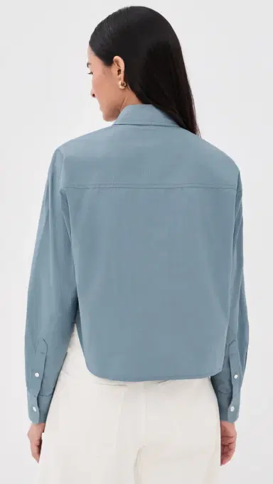 Veronica Beard Aderes Shirt Blue Steel | Thumbnail 3 Veronica Beard Aderes Shirt Blue Steel | Thumbnail 3