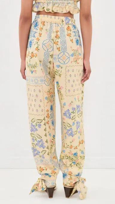 Agua Bendita Zaida Embroidered Pants ulticolor | Thumbnail 3
