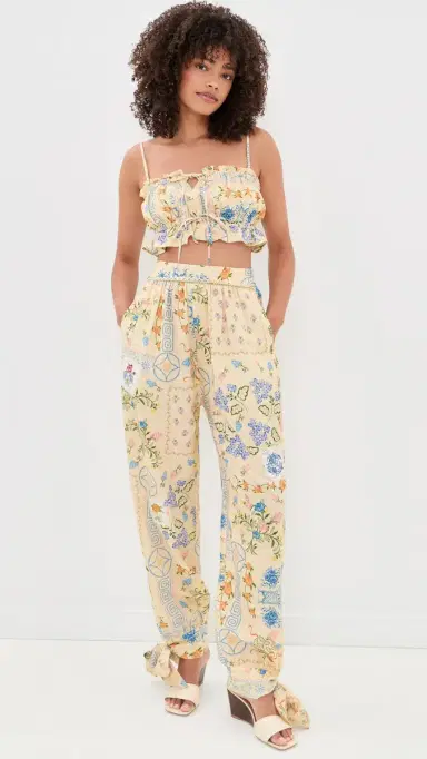 Agua Bendita Zaida Embroidered Pants ulticolor | Thumbnail 5