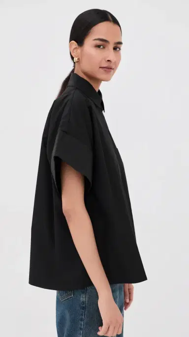 CO Boxy Short Sleeve Shirt Black | Thumbnail 4