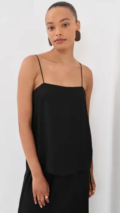 Tibi Summer Slip Cami Black | Thumbnail 2 Tibi Summer Slip Cami Black | Thumbnail 2
