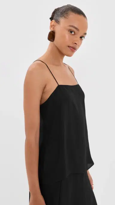 Tibi Summer Slip Cami Black | Thumbnail 4 Tibi Summer Slip Cami Black | Thumbnail 4