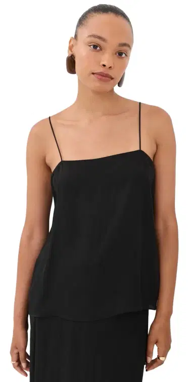 Tibi Summer Slip Cami Black | Thumbnail 1 Tibi Summer Slip Cami Black | Thumbnail 1