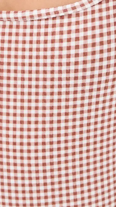 Hill House Home The Emerson One Piece Rust Gingham L | Thumbnail 6