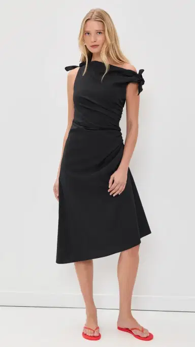 Staud Bellaria Dress Black | Thumbnail 2