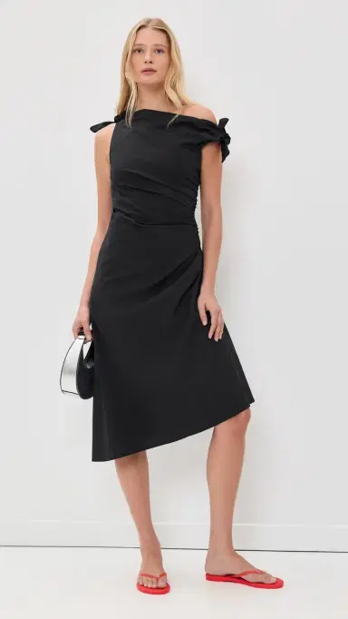 Staud Bellaria Dress Black | Thumbnail 5