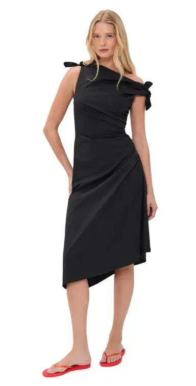 Staud Bellaria Dress Black | Thumbnail 1