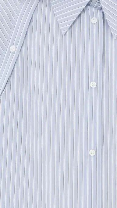 Nanushka Nananda Blouse Blue/White/Navy | Thumbnail 6