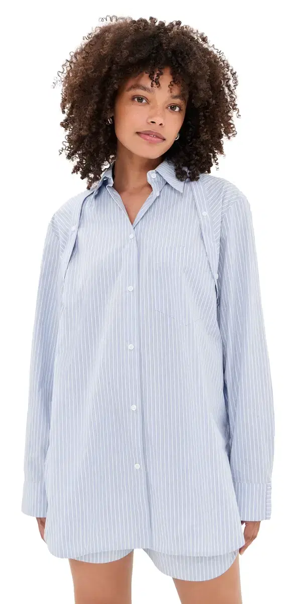 Nananda Blouse Blue/White/Navy