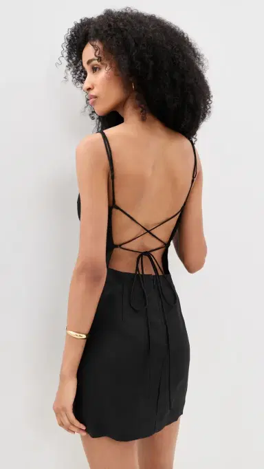 ENZA COSTA Linen Apron Mini Dress | Thumbnail 3 ENZA COSTA Linen Apron Mini Dress | Thumbnail 3