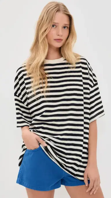VRG GRL Willow Stripe Tee | Thumbnail 2 VRG GRL Willow Stripe Tee | Thumbnail 2