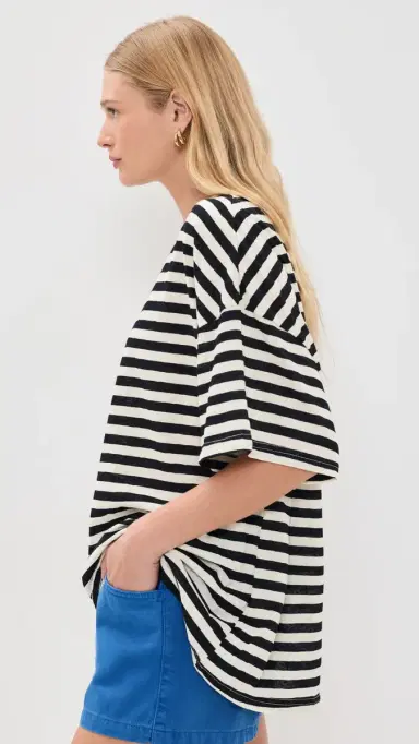 VRG GRL Willow Stripe Tee | Thumbnail 4 VRG GRL Willow Stripe Tee | Thumbnail 4