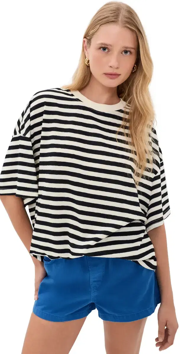 VRG GRL Willow tripe Tee Black tripe