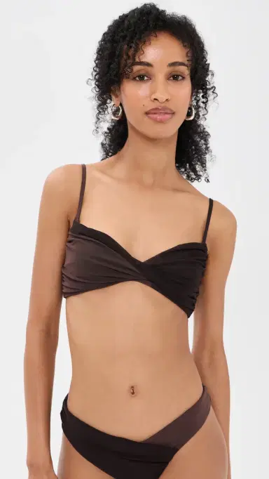 Staud La er Bikini Top Espresso/Dark Chocolate | Thumbnail 2