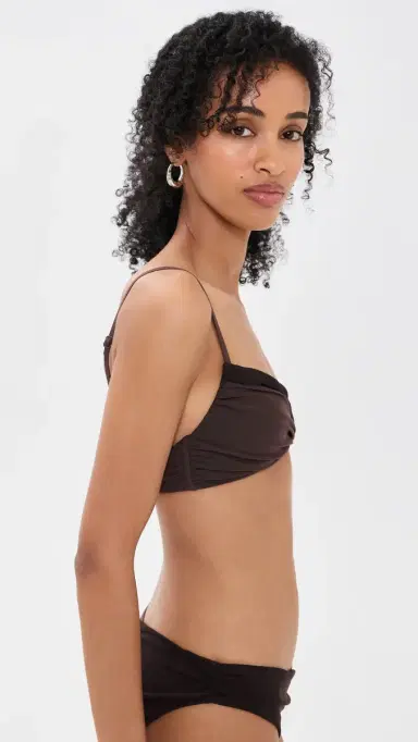 Staud La er Bikini Top Espresso/Dark Chocolate | Thumbnail 4
