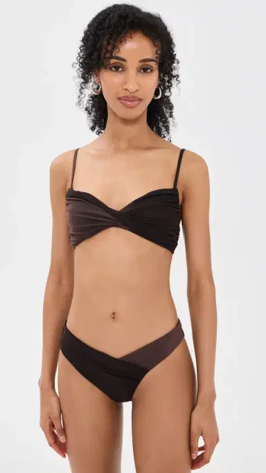 Staud La er Bikini Top Espresso/Dark Chocolate | Thumbnail 5
