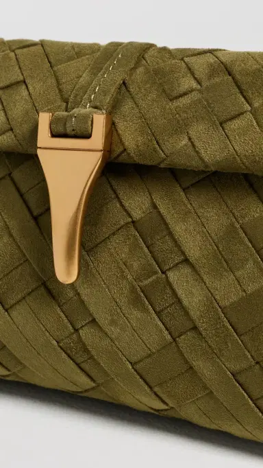 JW PEI Zaria Woven Clutch Dark Olive One Size | Thumbnail 5 JW PEI Zaria Woven Clutch Dark Olive One Size | Thumbnail 5