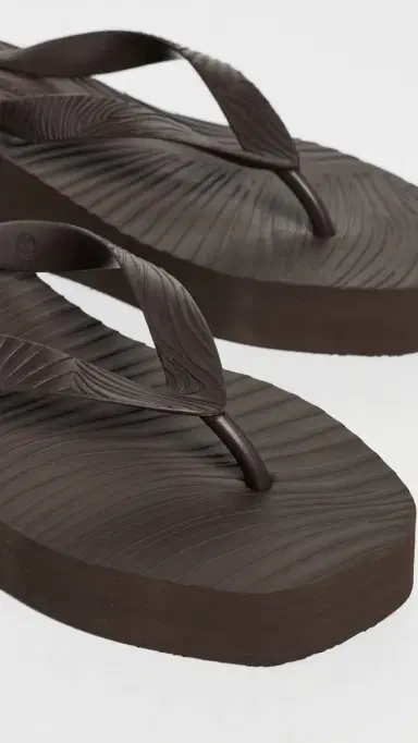 SLEEPERS High Platform Flip Flops Brown | Thumbnail 6