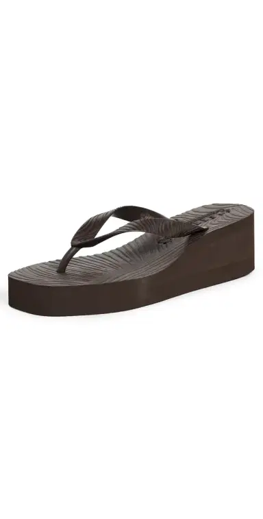 SLEEPERS High Platform Flip Flops Brown | Thumbnail 1