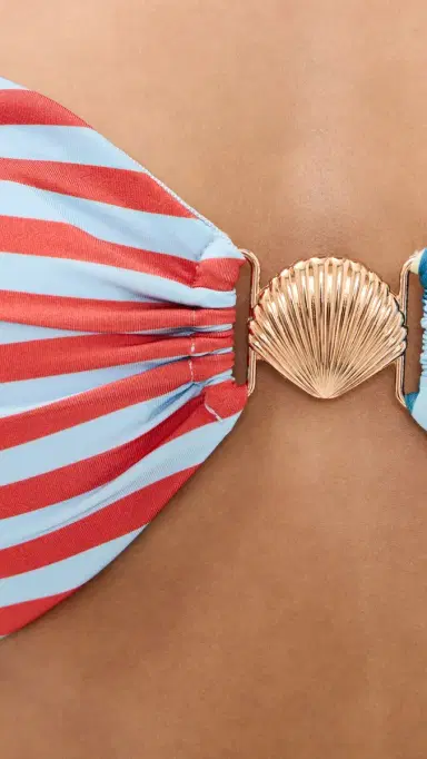 MINKPINK Aurora Strapless Bandeau Bikini Top pliced Stripe | Thumbnail 6 MINKPINK Aurora Strapless Bandeau Bikini Top pliced Stripe | Thumbnail 6