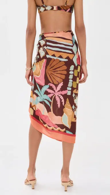 MINKPINK Isola Sarong Cocoa Coast One Size | Thumbnail 3
