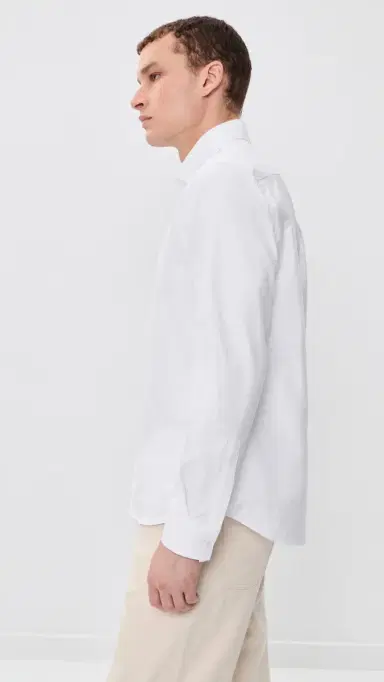 Les Deux Konrad Oxford Button Down Shirt White | Thumbnail 4 Les Deux Konrad Oxford Button Down Shirt White | Thumbnail 4