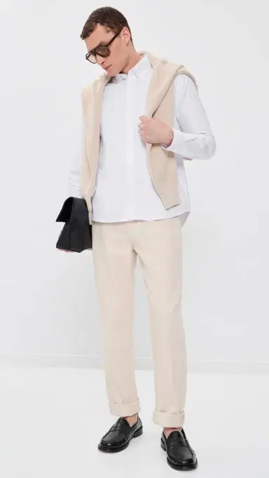 Les Deux Konrad Oxford Button Down Shirt White | Thumbnail 5 Les Deux Konrad Oxford Button Down Shirt White | Thumbnail 5