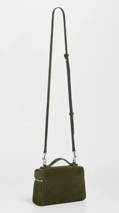 Tory Burch Suede Slim Top Handle Bag Leccio | Thumbnail 4 Tory Burch Suede Slim Top Handle Bag Leccio | Thumbnail 4