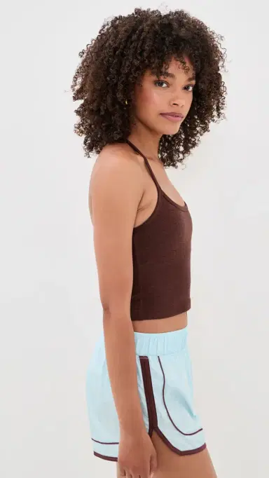 Beyond Yoga Spacedye Slim Racerback Cropped Tank Iced Mocha Heather | Thumbnail 4 Beyond Yoga Spacedye Slim Racerback Cropped Tank Iced Mocha Heather | Thumbnail 4