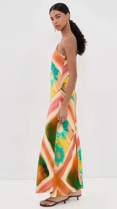 STAUD Cubism Maxi Dress Superbloom Scarf | Thumbnail 4