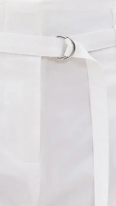 Proenza Schouler White Label Cropped Raver Pants In Poplin White | Thumbnail 6