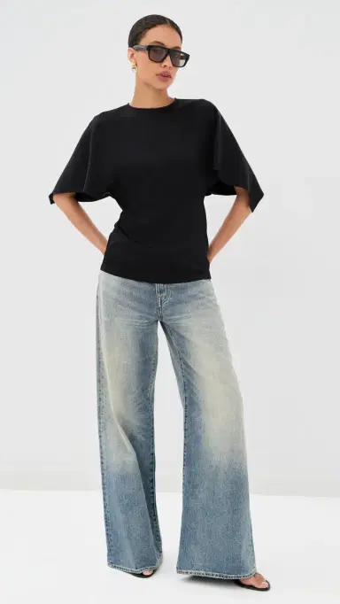 Stella McCartney Handkerchief Satin Top Black 44 | Thumbnail 5 Stella McCartney Handkerchief Satin Top Black 44 | Thumbnail 5