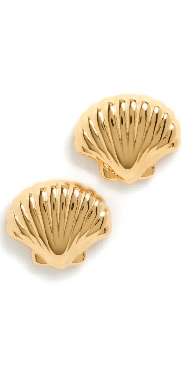 Lele Sadoughi Coquille Stud Earrings Gold One Size