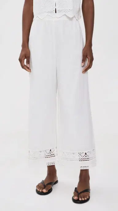 Z Supply Scout Embroidered Pants White | Thumbnail 2 Z Supply Scout Embroidered Pants White | Thumbnail 2
