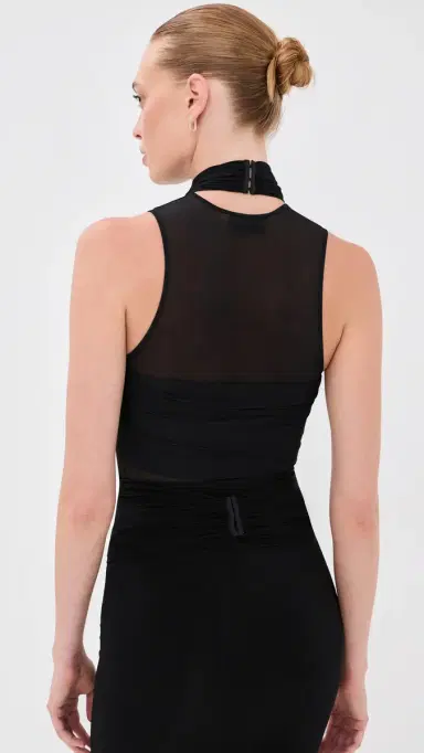 WARDROBE.NYC WARDROBE. NYC Translucent Tank Thong Bodysuit Black | Thumbnail 3 WARDROBE.NYC WARDROBE. NYC Translucent Tank Thong Bodysuit Black | Thumbnail 3