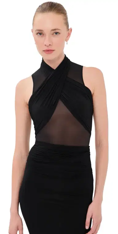 WARDROBE.NYC WARDROBE. NYC Translucent Tank Thong Bodysuit Black | Thumbnail 1 WARDROBE.NYC WARDROBE. NYC Translucent Tank Thong Bodysuit Black | Thumbnail 1