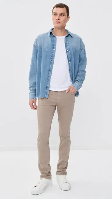 PAIGE Lennox Transcend Slim Jeans Toasted Almond 36 | Thumbnail 5