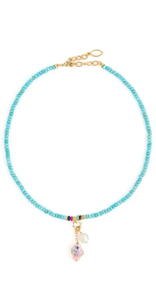 Mignonne Gavigan Whimsy Necklace Turquoise One Size