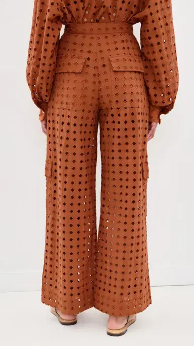 Dress To Brown Castanha Eyelet Cargo Pants Brown Castanha | Thumbnail 3