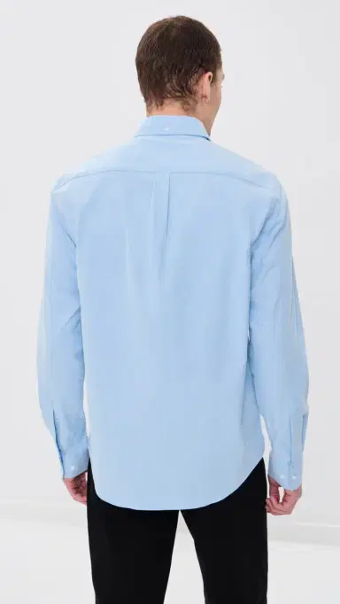 Les Deux Konrad Oxford Button Down Shirt Light Blue L | Thumbnail 3