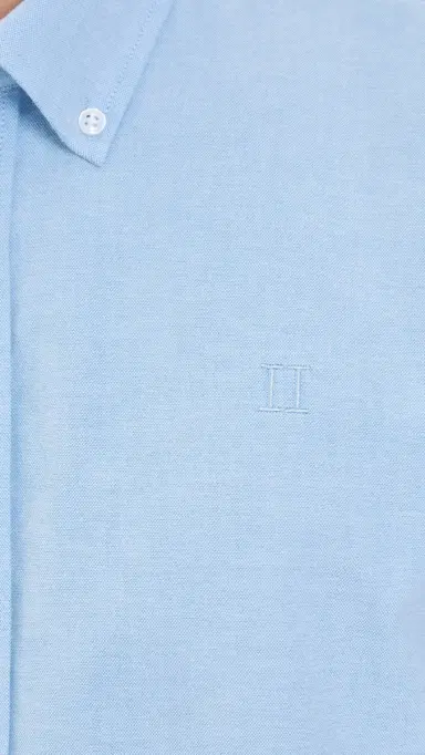Les Deux Konrad Oxford Button Down Shirt Light Blue L | Thumbnail 6