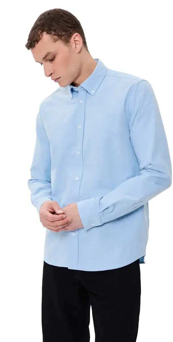 Konrad Oxford Button Down Shirt ight Blue