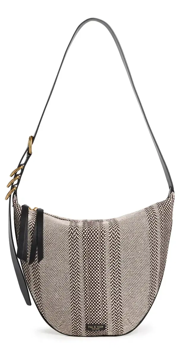 rag & bone Mercer Medium Hobo Bag Dark Brown One Size