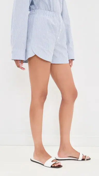 Nanushka Gobnat Shorts Blue/White/Navy | Thumbnail 4
