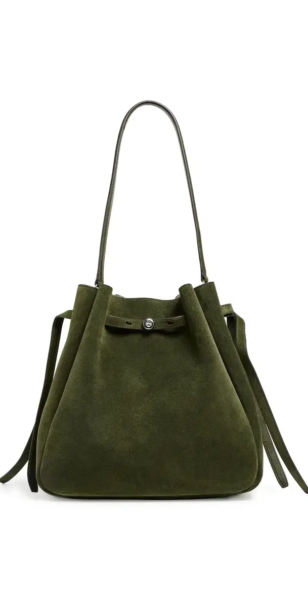 Romy Suede Large Bucket Bag Leccio One Size