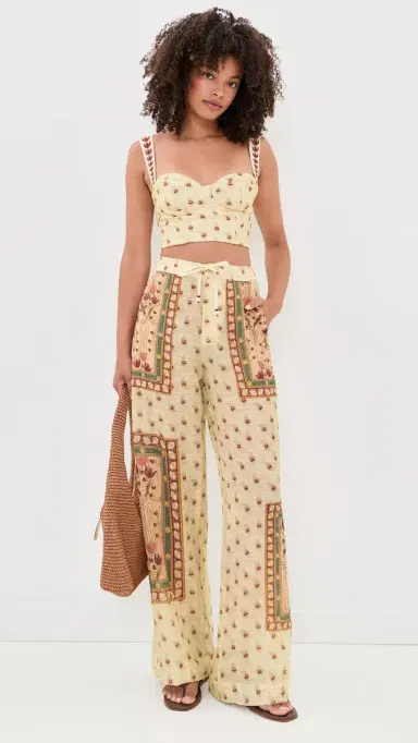 Agua Bendita Caroline Plume Embroidered Pants | Thumbnail 5 Agua Bendita Caroline Plume Embroidered Pants | Thumbnail 5