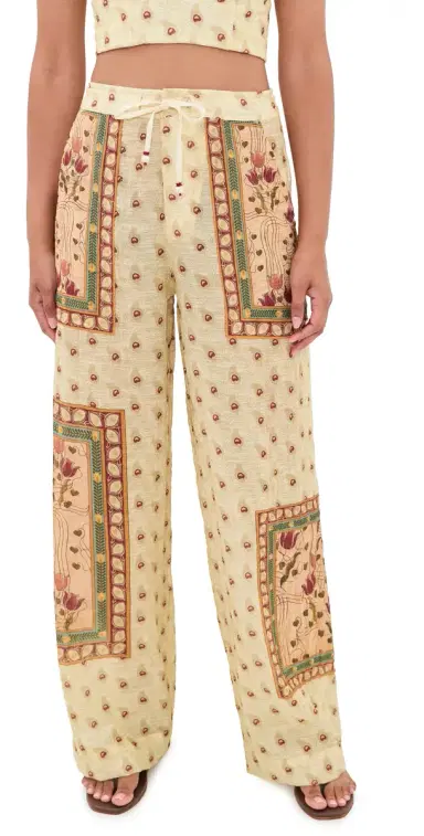 Agua Bendita Caroline Plume Embroidered Pants | Thumbnail 1 Agua Bendita Caroline Plume Embroidered Pants | Thumbnail 1